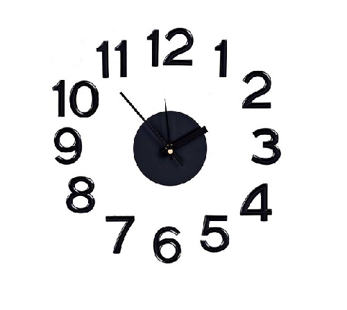 Reloj de Pared Adhesivo Negro - Hiper Montigalá
