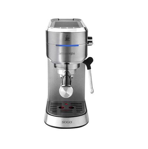  Máquina de café totalmente automática, cafetera de un solo  toque, acero inoxidable, 206 plata : Hogar y Cocina