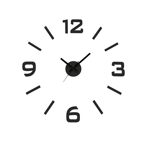 Reloj de Pared Adhesivo Negro - Hiper Montigalá