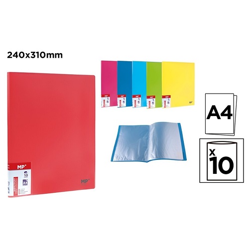 Oxford 10 fundas de plástico para cuaderno A5, color transparente
